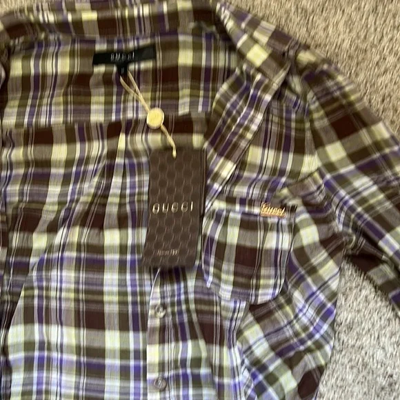 Vintage Firenze 1921  Plaid Button up Tops